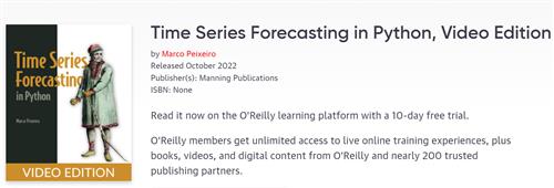Time Series Forecasting in Python, Video Edition