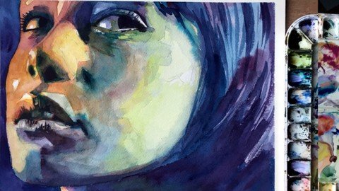 Portrait Painting From Photograph - Colorful Watercolor