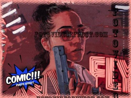 Comic Book Art Photo Effect PSD