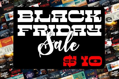 Black Friday Font Bundle - 61 Premium Fonts