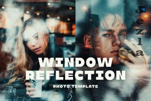 Window Reflection Photo Template