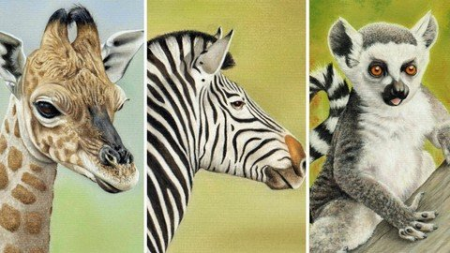 How To Draw Wild Animals Vol 3 - Zebra, Giraffe And Lemur