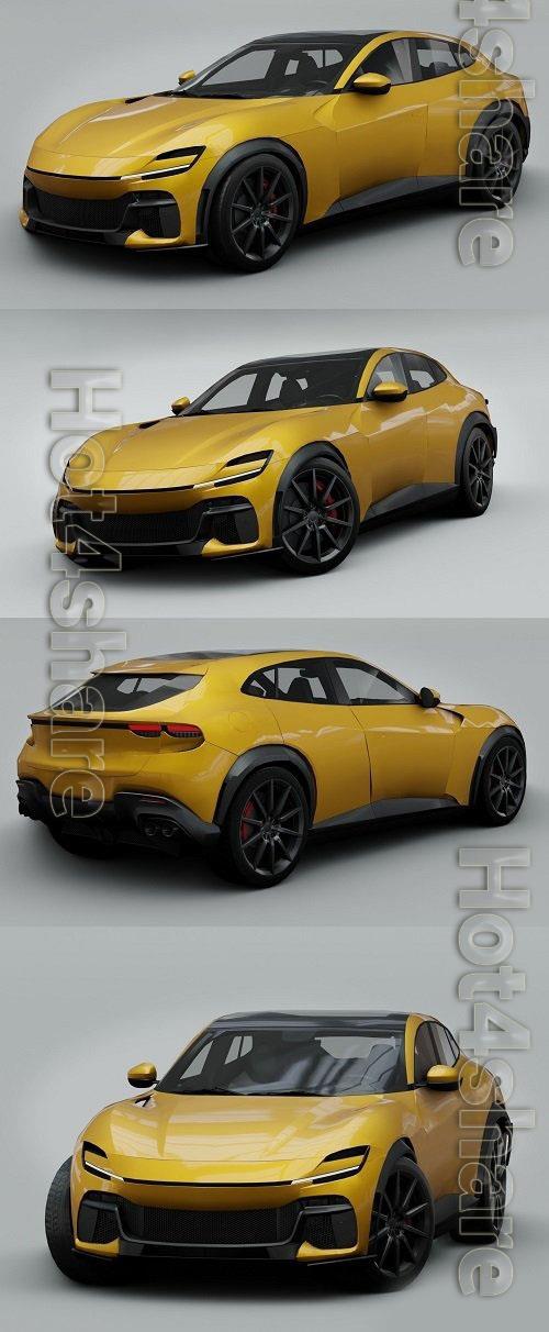 Ferrari Purosangue 2023 3D Models