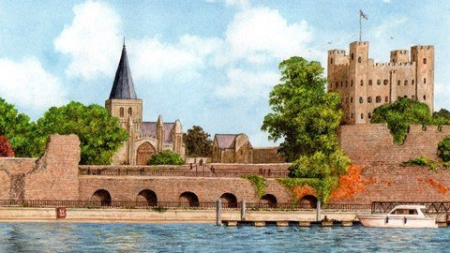 How To Paint An English Castle Scene Watercolour