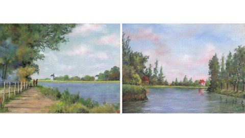 Learn To Paint 2 Monet Style Landscapes With Panpastels