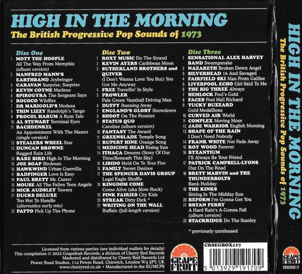 VA - High In The Morning (The British Progressive Pop Sounds Of 1973) (2022) 3CD Lossless