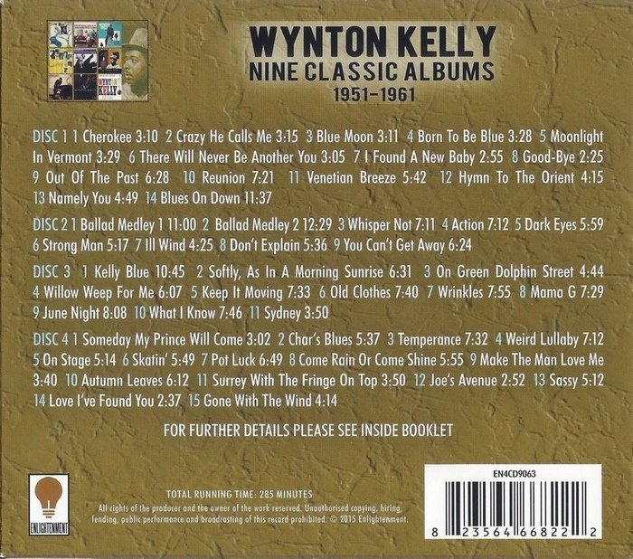 Wynton Kelly - Nine Classic Albums [1951-1961] [4CD] (2015) Lossless
