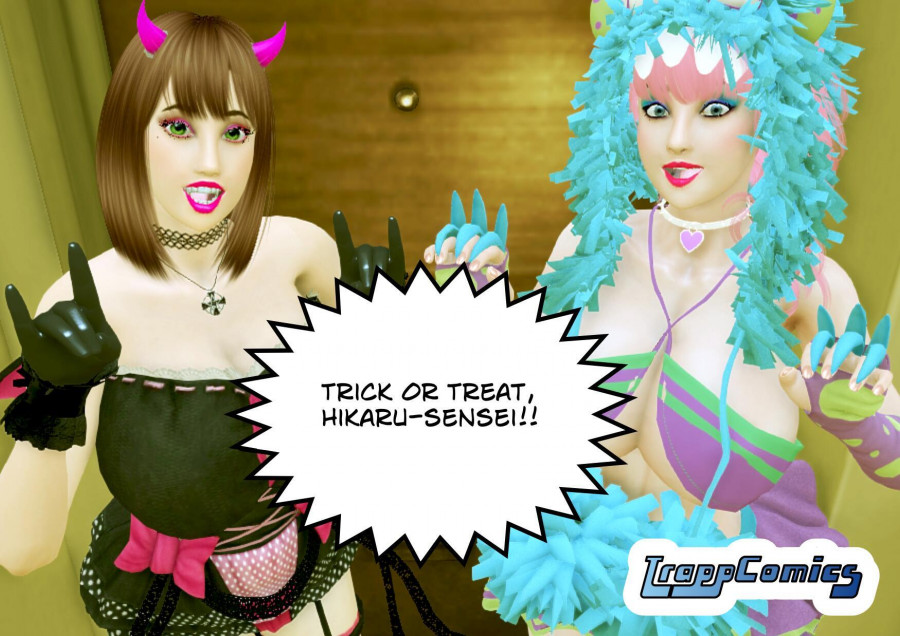 TrappComics - Gravure Love - Halloween Special 3D Porn Comic