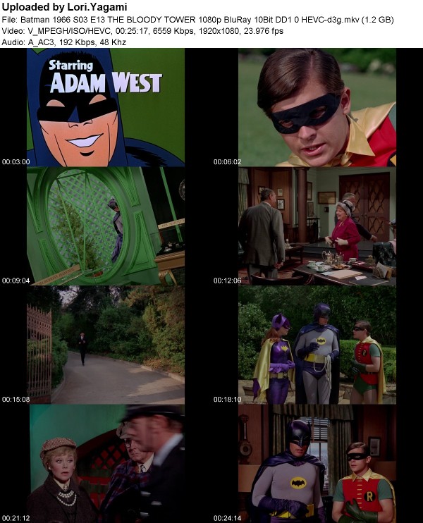 Batman 1966 S03 E13 THE BLOODY TOWER 1080p BluRay 10Bit DD1 0 HEVC-d3g