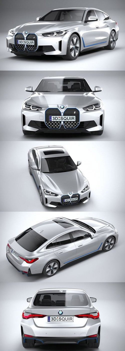 BMW i4 2022 3D Models