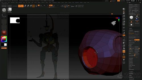 Sculpting with ZModeler