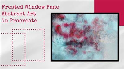 Christmas Abstract Art In Procreate - Frosted Window  Pane