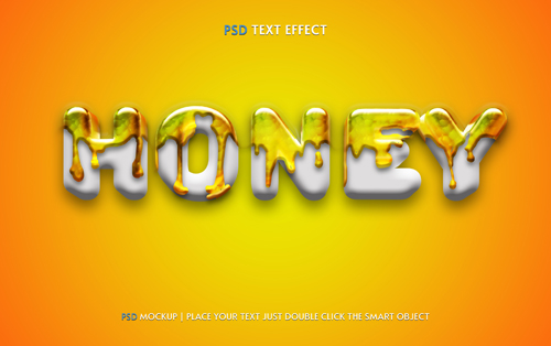 Honey psd text effect easy editable