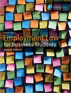 Employment Law for Business Students Uk Edition