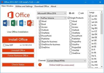 Office 2013-2021 C2R Install / Install  Lite 7.4.9 b02