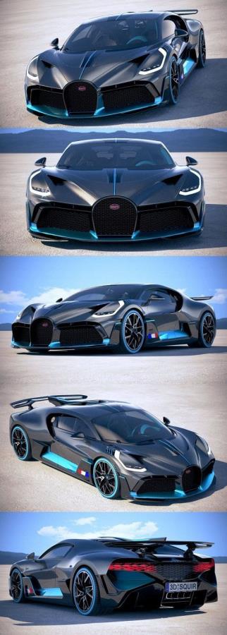 Bugatti Divo 2019 3D Models