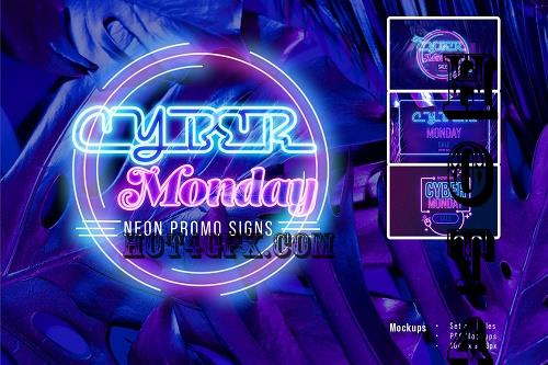 Cyber Monday Neon Signs - 10843747