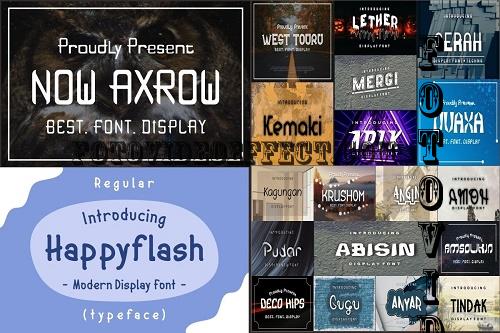 Bundle Font Modern Display - 20 Premium Fonts