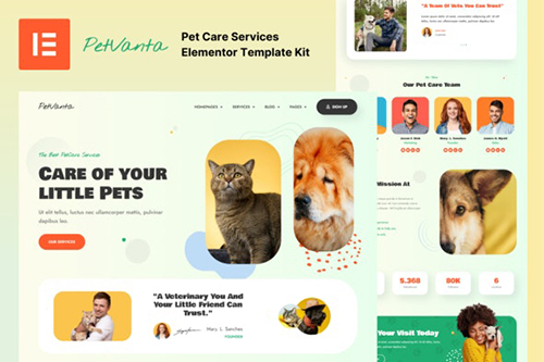 ThemeForest - Petvanta - Pet Care Services Elementor Template Kit/41884086