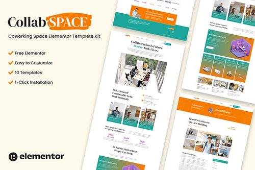 ThemeForest - Collabspace - Coworking Space Elementor Template Kit/41825688