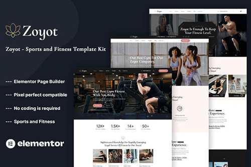 ThemeForest - Zoyot - Sports & Fitness Elementor Template Kit/41919161