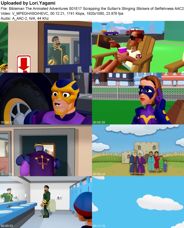 Bibleman The Animated Adventures S01E17 Scrapping the Sultan's Stinging Stickers of Selfishness A...