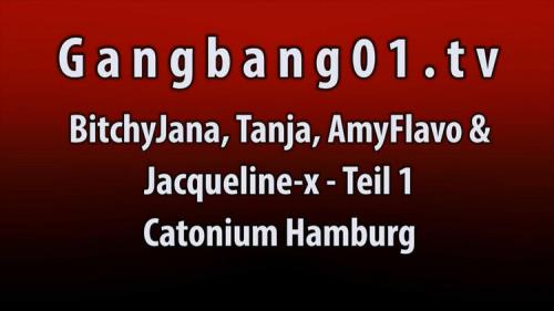 Mini Hotcore, Amy Flavo, Bitchy Jana, Tanja, JaquelineX - Gangbang (HD)