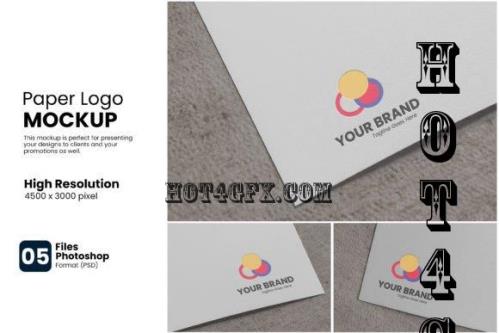 5 Paper Logo Mockups