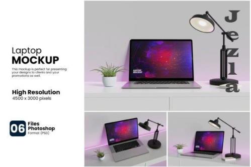 6 Laptop Mockup 6 Laptop Mockup