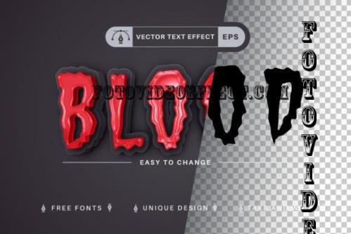 Blood - Editable Text Effect - 10944246