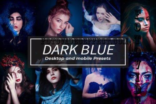 9 Dark Blue Lightroom Presets