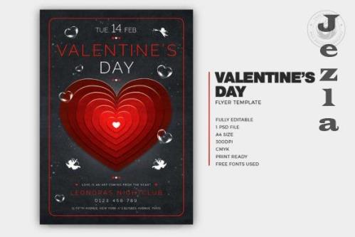 Valentines Day Flyer Template V27 - 10944944