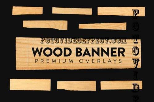 10 Wood Banner Overlay