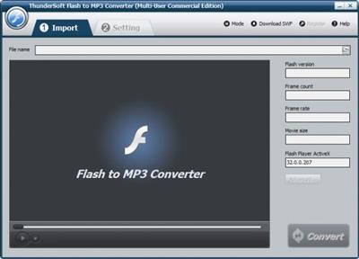 ThunderSoft Flash to MP3 Converter  4.3.0