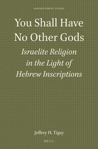 You Shall Have No Other Gods Israelite Religion in the Light of Hebrew Inscriptions