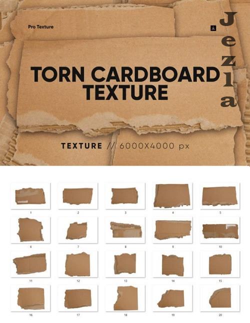 20 Torn Cardboard Textures 