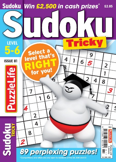 PuzzleLife Sudoku Tricky – December 2022