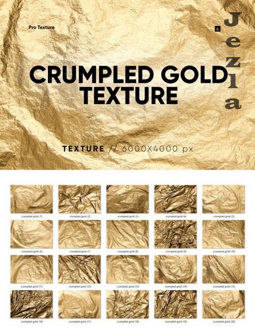 20 Crumpled Gold Texture