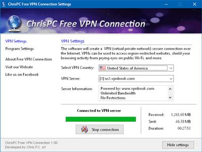 ChrisPC Free VPN Connection  3.12.06