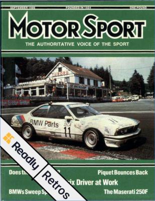 Motor Sport: Retros – 19 June 2021