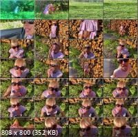 Onlyfans/Modelhub - Saliva Bunny - Skinny Blonde In Short Dress Does Sloppy Blowjob On The Public Road (FullHD/1080p/801 MB)