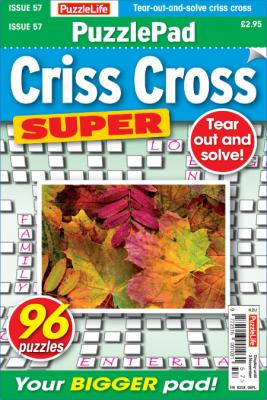PuzzleLife PuzzlePad Criss Cross Super – 06 October 2022