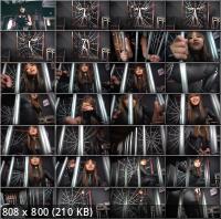 AstroDomina - Astro Domina - CAGED SLAVE LEATHER ASS TEASE (FullHD/1080p/352 MB)