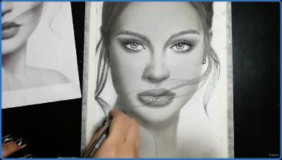 Draw anyone You want ! ( hyper realistic portrait drawing ) by Fateme Ghanbari