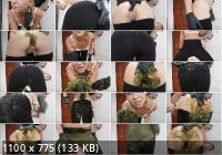 ScatShop - MissAnja - Giant Green Peas Poo In My Black Leggings (FullHD/1080p/1.17 GB)