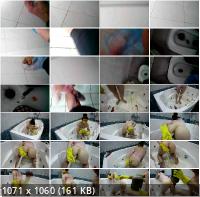 Fecal bath Part 1 with WCwife Enema [2022]